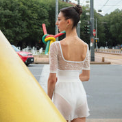 Penelope・White Leotard