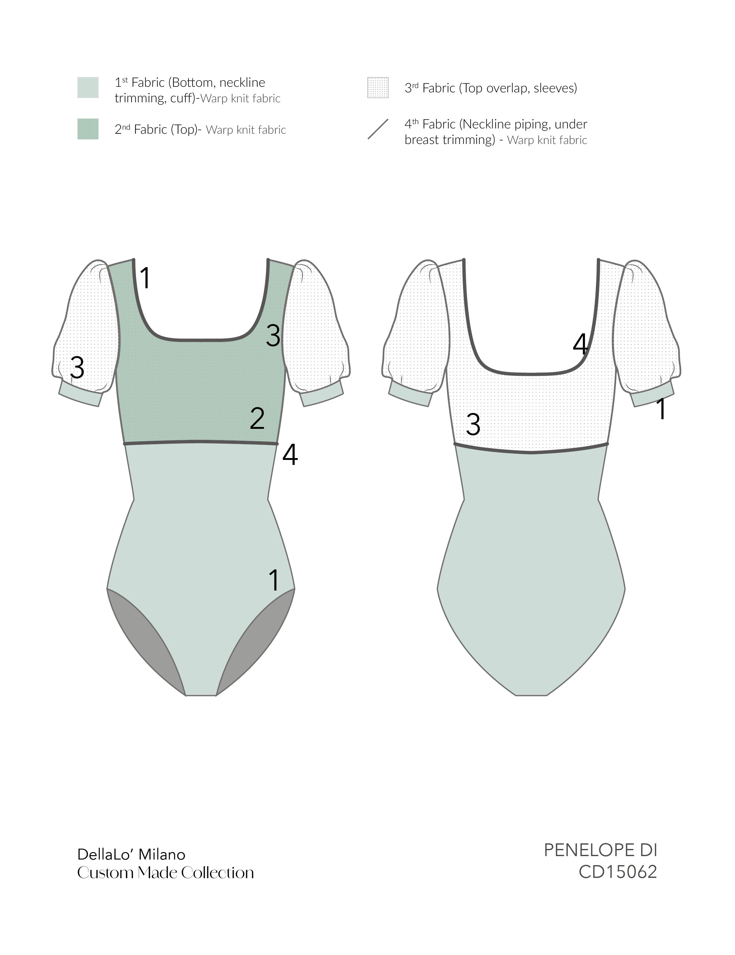 PENELOPE DI 2021 ⸱ Custom made leotard – DellaLo' Milano