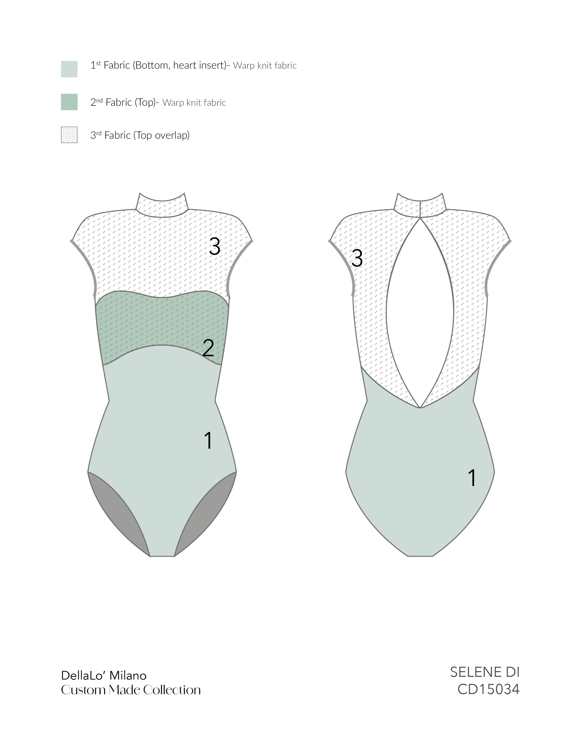 バレエ DellaLoMILANO Selene size S SELENE CL ⸱ Custom made leotard – DellaLo' Milano