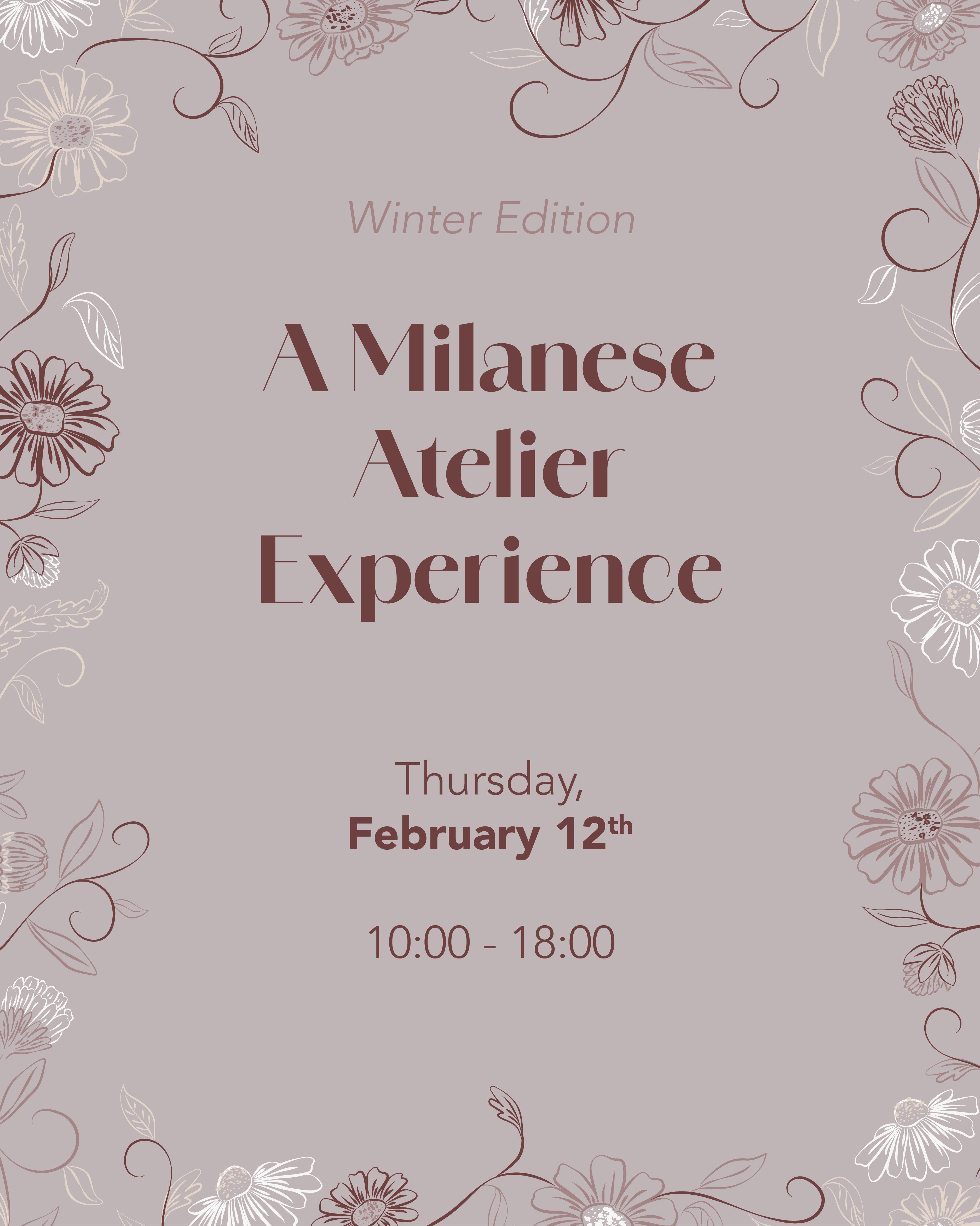 A Milanese atelier experience Invito