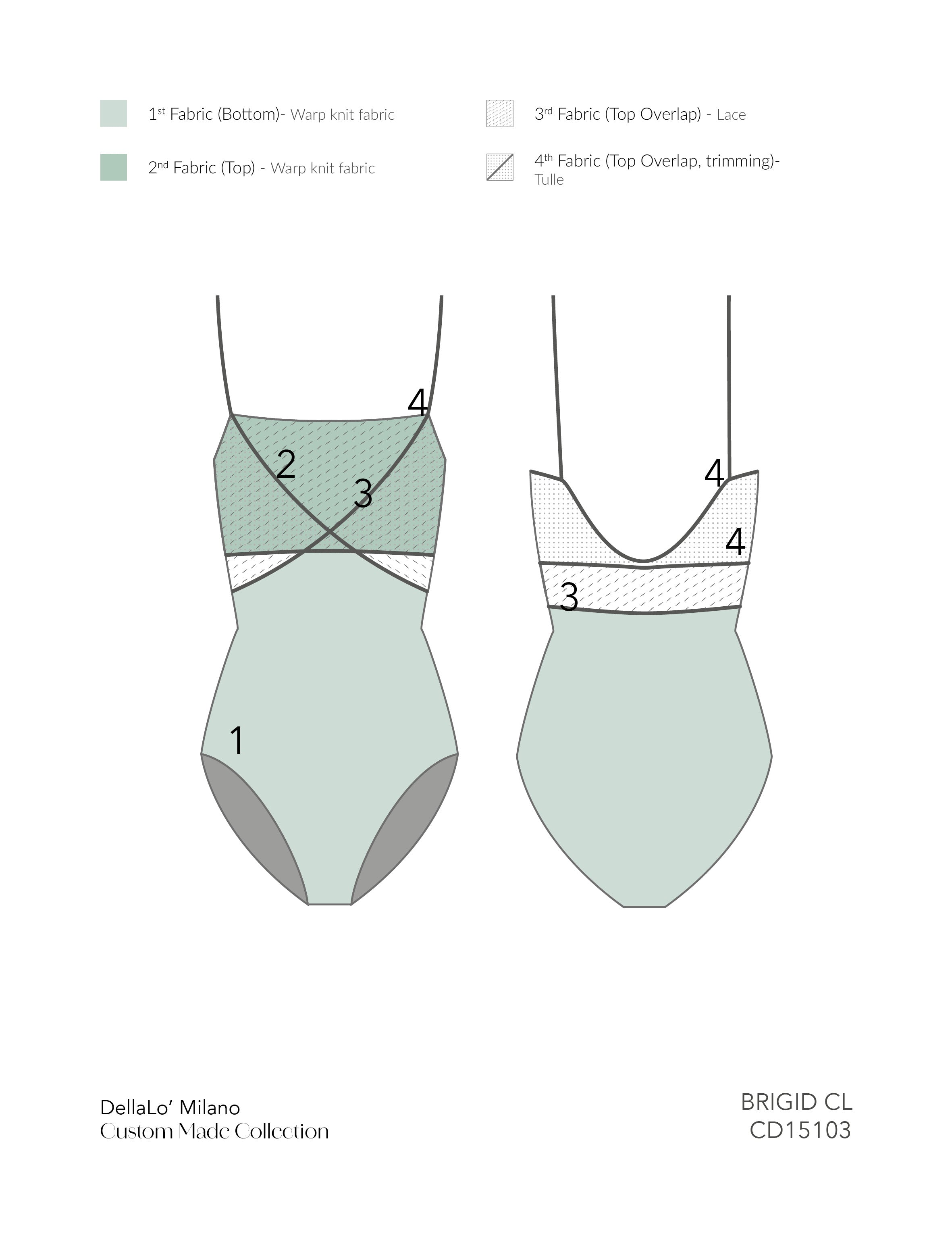 BRIGID CL ⸱ Custom made leotard – DellaLo' Milano