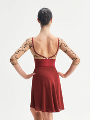 Double Sogno Skirt • Bordeaux/Nero