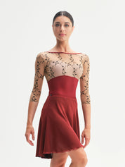 Double Sogno Skirt • Bordeaux/Nero