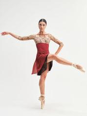 Double Sogno Skirt • Bordeaux/Nero