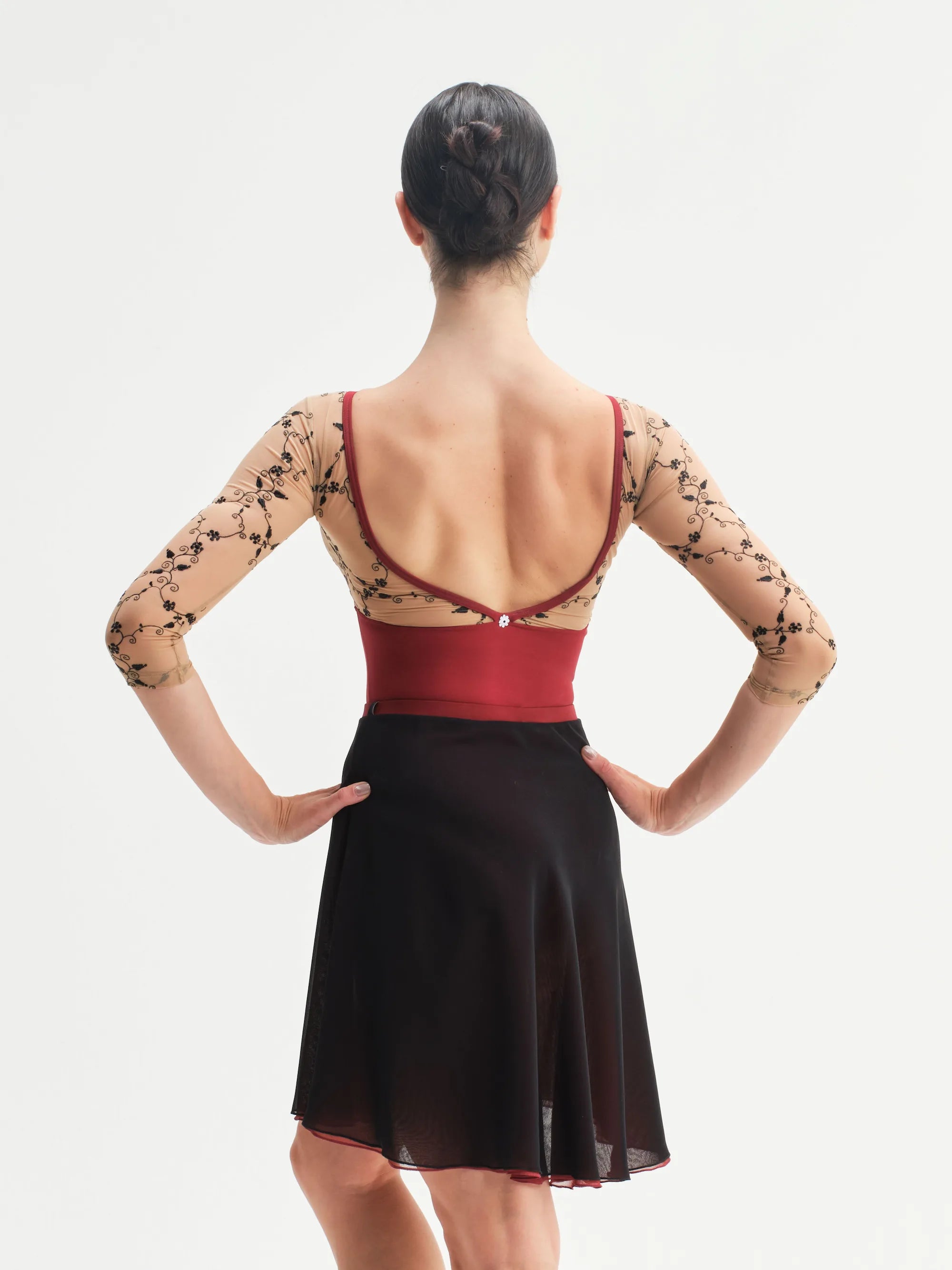 Double Sogno Skirt • Bordeaux/Nero