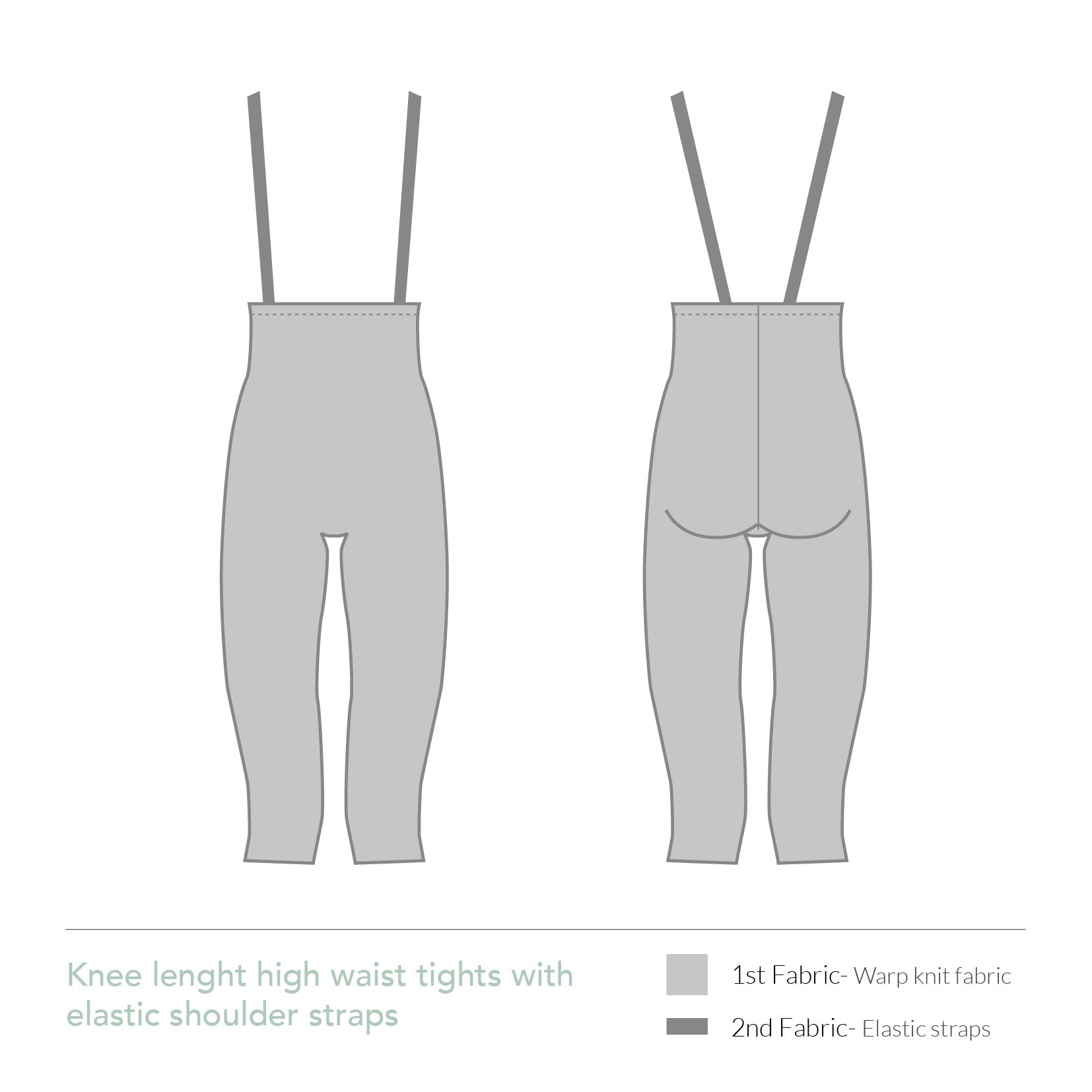 NETTUNO - High waist ballet tights