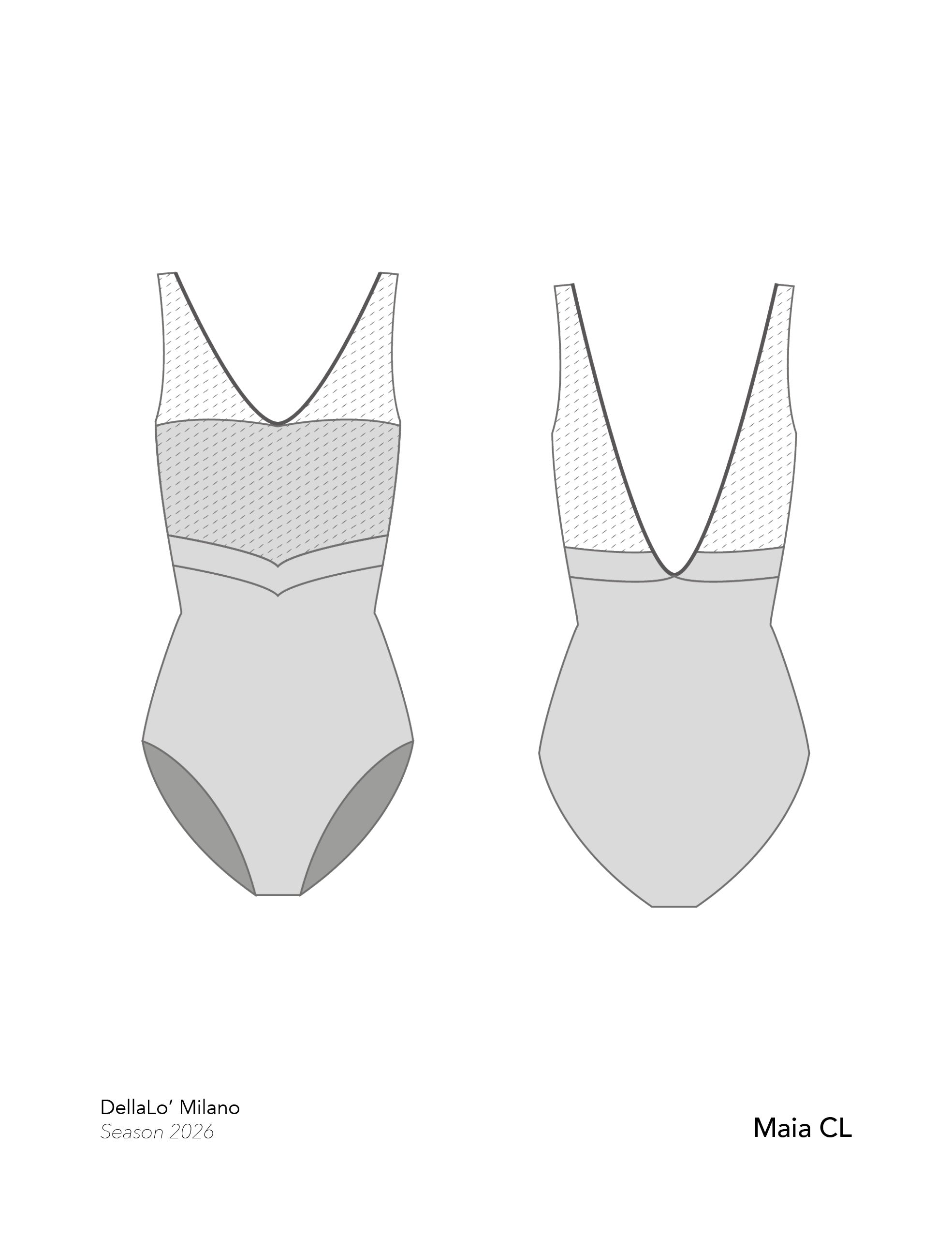 Maia CL ‧ Ballet Leotard – DellaLo' Milano